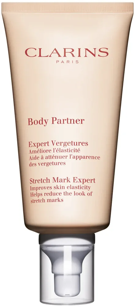 Clarins Body Partner Stretch Mark Expert - Смягчающий крем для тела, уменьшающий существующие растяжки и предотвращающий появление новых, 175 мл