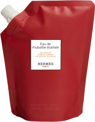 HERMES Le Bain Eau de rhubarbe ecarlate - Гель для душа для тела и волос, 200 мл, 200 мл (HER03648)