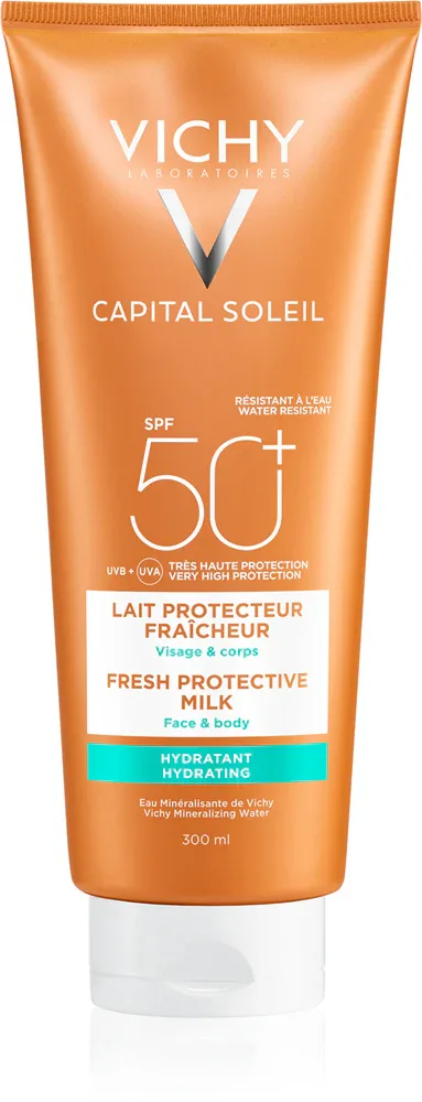 Vichy Capital Soleil - Защитное молочко для тела и лица SPF 50+, 300 мл