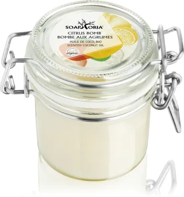 Soaphoria Citrus Bomb Scented Coconut Oil - Органическое кокосовое масло для лица и тела, 125 мл