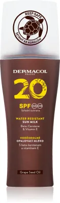 Dermacol Sun Water Resistant - Водостойкое молочко для загара в спрее SPF20, 200 мл