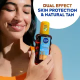 NIVEA SUN Protect & Bronze - Сухое масло для загара SPF 30, 200 мл — фото 3