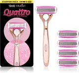 Wilkinson Sword Quattro for Women Rose Gold - Бритва + запасные головки 4 шт — фото 1
