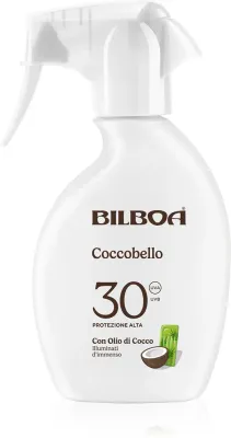 Bilboa Coccobello Trigger - Спрей для загара с кокосовым маслом SPF 30, 250 мл