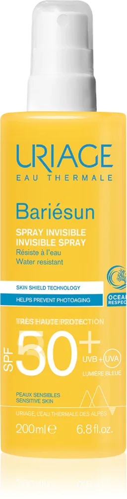 Uriage Bariesun Spray SPF 50+ - Солнцезащитный спрей для лица и тела SPF 50+, 200 мл