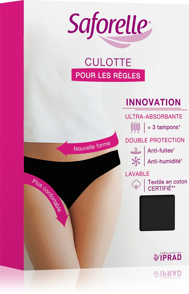 Трусы менструальные Saforelle Culotte многоразовые, для дня, ночи и тренировок, 1 шт