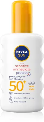 NIVEA SUN Protect & Sensitive - Солнцезащитный спрей SPF 50+, 200 мл