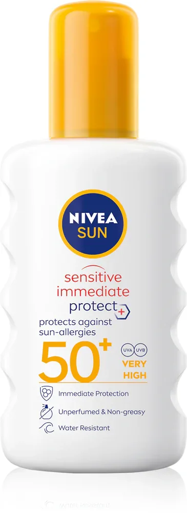 NIVEA SUN Protect & Sensitive - Солнцезащитный спрей SPF 50+, 200 мл