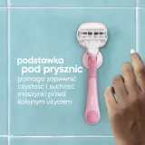 Бритва женская Gillette Venus Comfortglide Sugarberry Miami со сменными кассетами, с держателем, 1 шт — фото 6