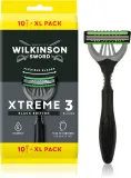 Одноразовые станки Wilkinson Sword Xtreme 3 Black Edition с тремя лезвиями, для гладкого бритья, 10 шт, 4 шт / 8 шт / 10 шт — фото 1