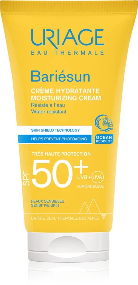 Uriage Bariesun Moisturizing Cream SPF 50+ - Защитный крем для лица и тела SPF 50+, 50 мл