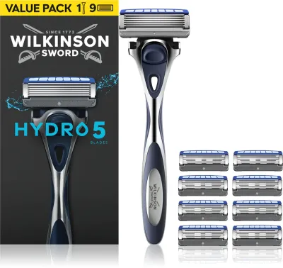 Бритвенный станок Wilkinson Sword Hydro5 Skin Protection Regular с подвижной головкой и увлажняющей полосой, сменные кассеты в комплекте