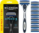 Бритвенный станок Wilkinson Sword Hydro5 Skin Protection Regular с подвижной головкой и увлажняющей полосой, сменные кассеты в комплекте — фото 2