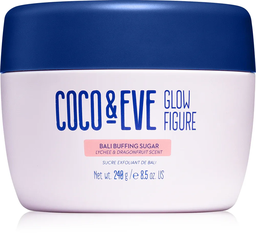 Coco & Eve Glow Figure Bali Buffing Sugar - Сахарный скраб для тела, смягчающий, 240 г