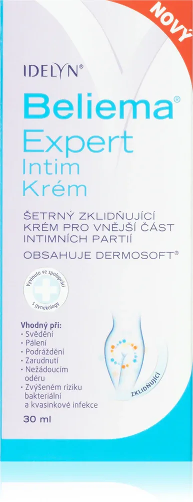 Крем для интимной гигиены Beliema Expert Intimate cream успокаивающий, для использования во время беременности, 30 мл