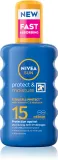 NIVEA SUN Protect & Moisture - Солнцезащитный спрей SPF 15, 200 мл — фото 1