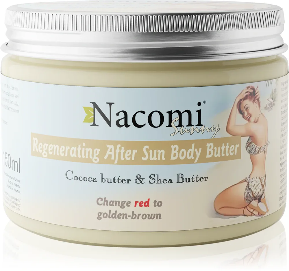 Nacomi Sunny - Восстанавливающее масло для тела после загара, 150 мл