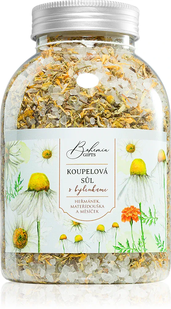 Bohemia Gifts & Cosmetics Bohemia Natur - Соль для ванны Bohemia Gifts Cosmetics Bohemia Natur расслабляющая, ароматная, 1200 г rumianek, nagietek, tymianek, 1200 г