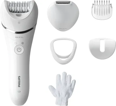Philips Epilator Series 8000 BRE715/00 Wet & Dry - Эпилятор BRE715/00, 1 шт