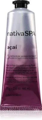 oBoticário Nativa SPA Acai - Увлажняющий крем для рук, 75 г