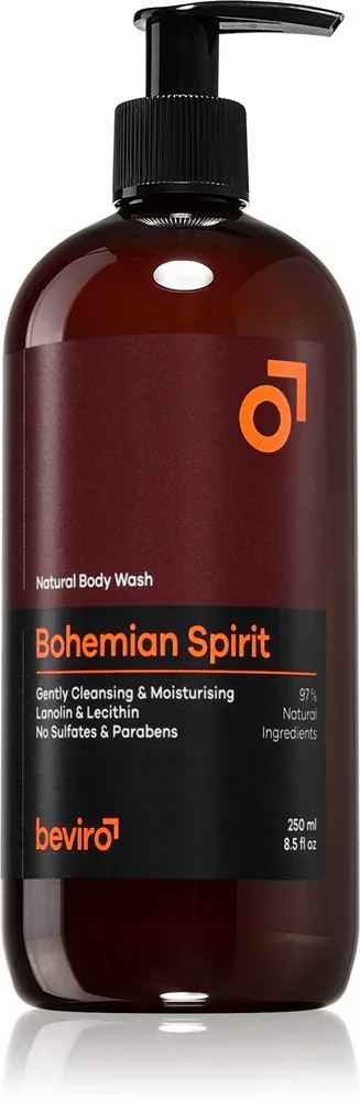 Beviro Natural Body Wash Bohemian Spirit - Гель для душа для мужчин, 250 мл