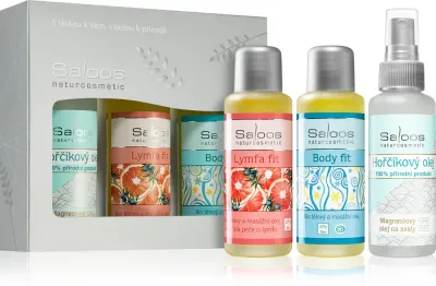 Saloos Bio Body And Massage Oils Body Fit & Lymfa Fit & Magnesium - Подарочный набор для спортсменов