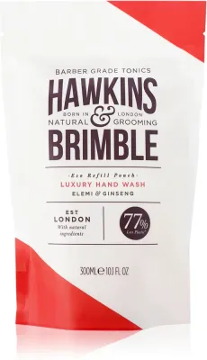 Hawkins & Brimble Luxury Hand Wash Eco Refill Pouch - Жидкое мыло для рук, наполнение, 300 мл