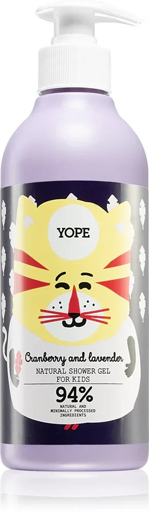 Yope Cranberry & Lavender - Интенсивно увлажняющий гель для детей под душ, 400 мл