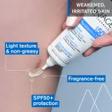 Uriage Bariederm Cica-Cream with Copper-Zinc SPF 50+ - Крем для лица с медью и цинком SPF 50+, 40 мл — фото 3