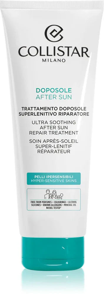 Collistar Special Perfect Tan Ultra Soothing After Sun Repair Treatment - Уход после загара: успокаивающий и восстанавливающий уход, 250 мл