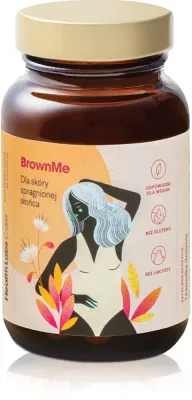 Добавка к пище Health Labs Care BrownMe с антиоксидантами, витаминами A и E, для кожи, 30 капсул