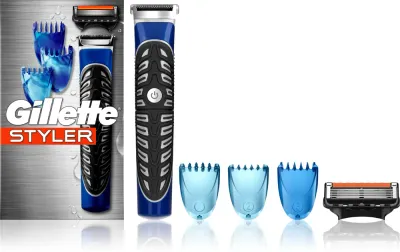 Триммер для бороды и усов Gillette Styler с насадками, на батарейках, 1 шт