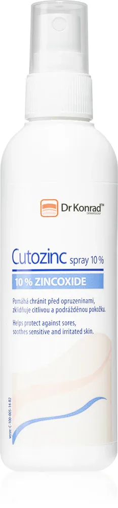 Спрей для кожи тела Dr Konrad Cutozinc Spray 10%, с оксидом цинка, успокаивающий, 100 мл