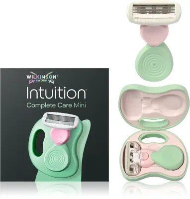 Дорожная бритва Wilkinson Sword Intuition Complete Mini с защитным чехлом, 5 лезвий, подвижная головка, 1 шт