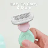 Дорожная бритва Wilkinson Sword Intuition Complete Mini с защитным чехлом, 5 лезвий, подвижная головка, 1 шт — фото 5