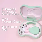 Дорожная бритва Wilkinson Sword Intuition Complete Mini с защитным чехлом, 5 лезвий, подвижная головка, 1 шт — фото 6