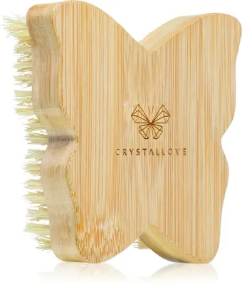 Crystallove Bamboo Butterfly Agave Body Brush - Массажная щетка для тела, 1 шт