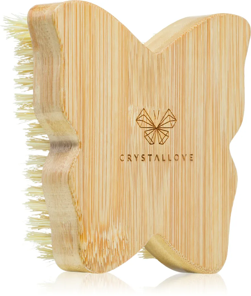 Crystallove Bamboo Butterfly Agave Body Brush - Массажная щетка для тела, 1 шт