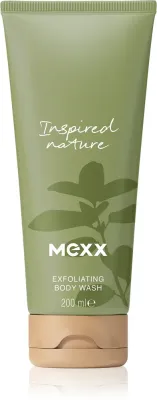Mexx Inspired Nature - Эксфолирующий гель для душа парфюмированный, 200 мл