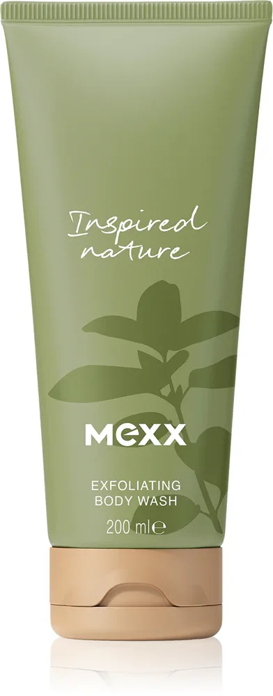 Mexx Inspired Nature - Эксфолирующий гель для душа парфюмированный, 200 мл