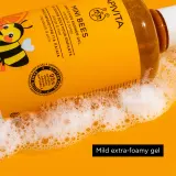 Apivita Mini Bees Gentle Kids Shower Gel Orange&Honey - Гель для душа для тела и волос для детей, 500 мл — фото 4