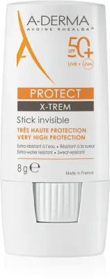Стик солнцезащитный для лица A-Derma Protect X-Trem Invisible Stick водостойкий, для чувствительной кожи, 8 г