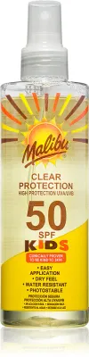 Malibu Clear Protection - Защитный спрей SPF 50 для детей, 250 мл