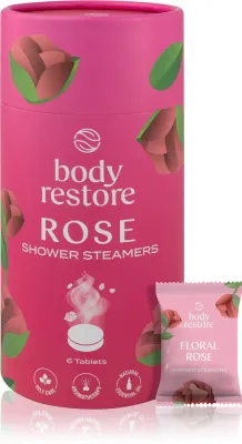 Body Restore Rose Shower Steamers - Таблетки для душа с ароматом розы, 6 шт