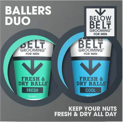 Below the Belt Grooming Fresh and Cool Ballers Duo - Подарочный набор для интимной гигиены, 1 шт