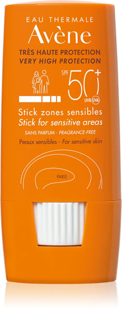 Avene Sun Stick for Sensitive Areas - Стик для чувствительных участков SPF 50+, 8 г