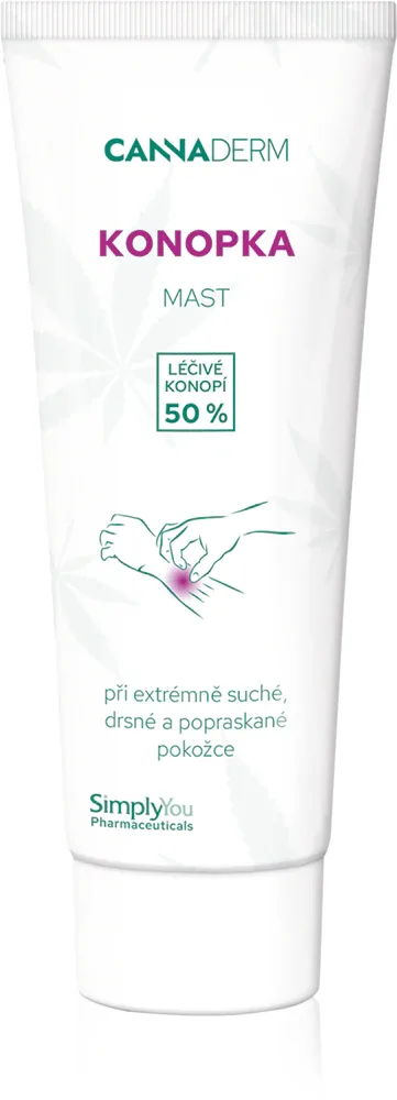 Мазь для тела Cannaderm Konopka Dry Skin Treatment для очень сухой кожи, с маслом ши, 75 г