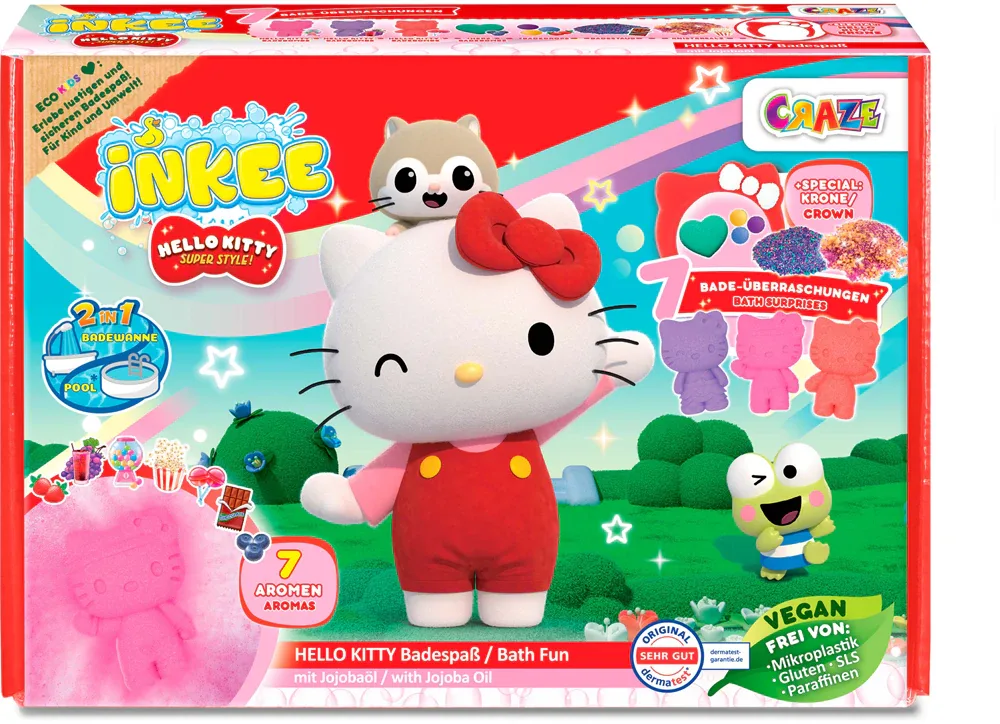 Набор для ванны Hello Kitty Gift Box Bath детский, подарочный, с бомбочками и солью для детей