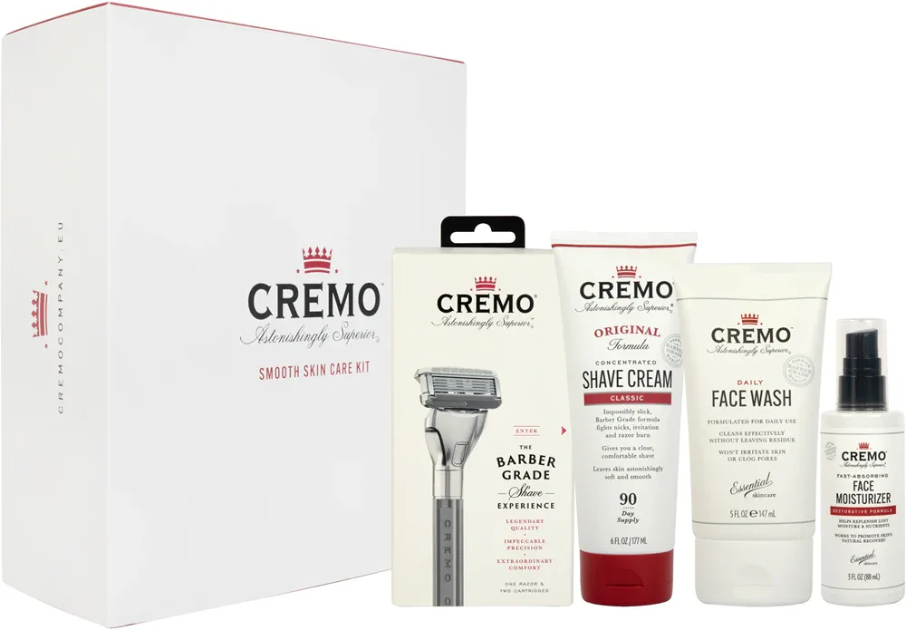 Cremo Smooth Skincare Kit - Подарочный набор для мужчин для ухода за кожей лица