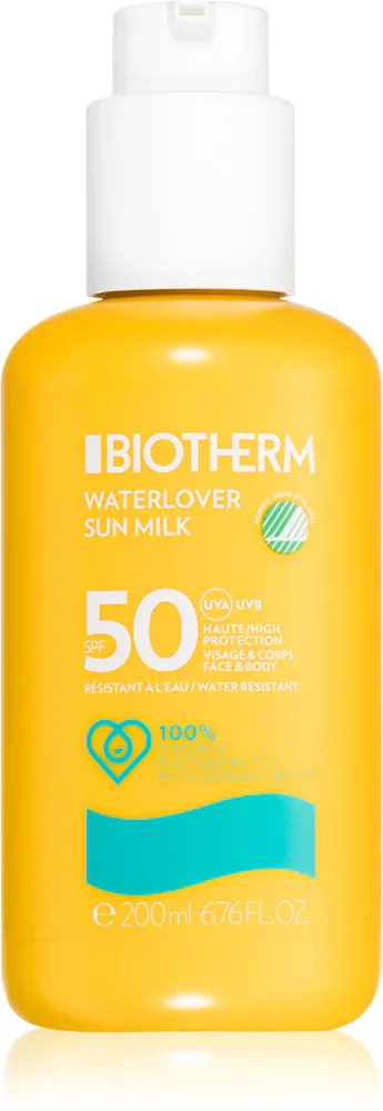 Biotherm Waterlover Sun Milk SPF 50 - Водостойкое молочко для загара SPF 50, 200 мл